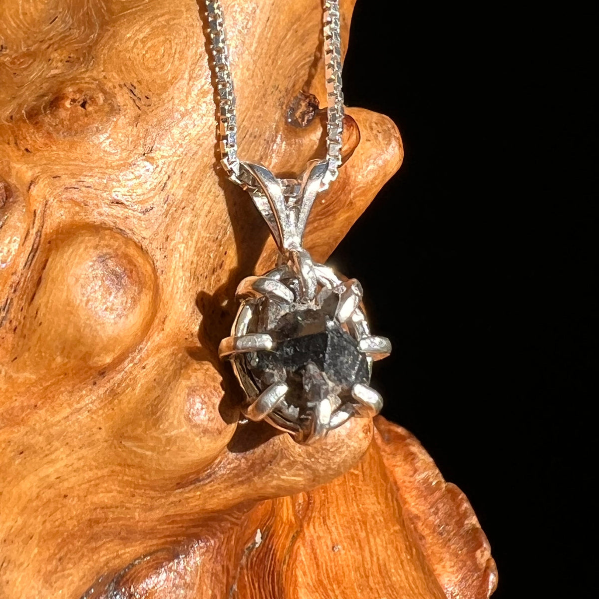 Brookite in Smoky Quartz Pendant Sterling Silver #5561-Moldavite Life