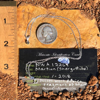 Mars Meteorite Pendant Necklace Sterling #6337-Moldavite Life