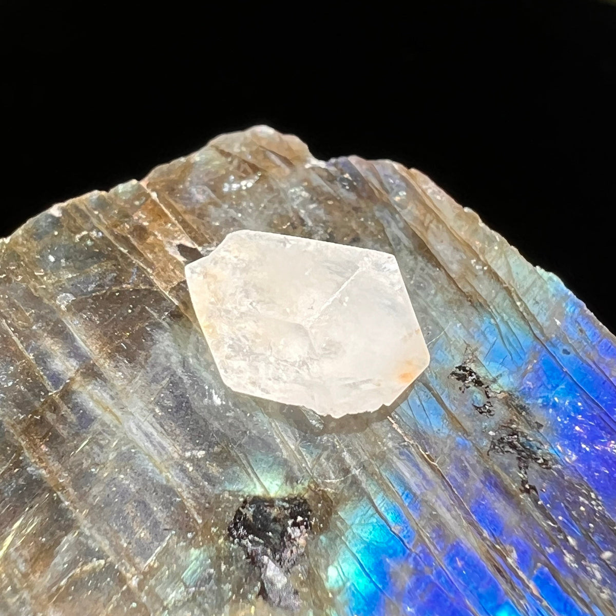 Phenacite Crystal #42-Moldavite Life