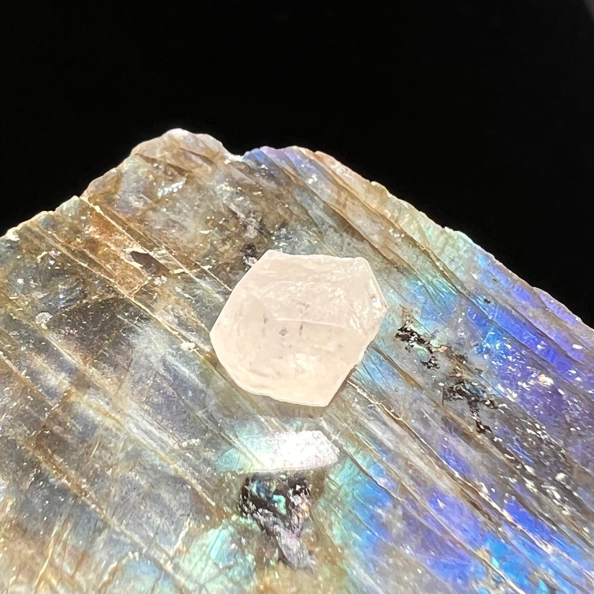 Phenacite Crystal #46-Moldavite Life