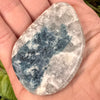 Snowball Euphoralite Palm Stone #63-Moldavite Life