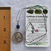Lapis Lazuli & Moldavite Necklace Sterling Silver #2859-Moldavite Life