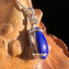 Lapis Lazuli & Moldavite Necklace Sterling Silver #3430-Moldavite Life