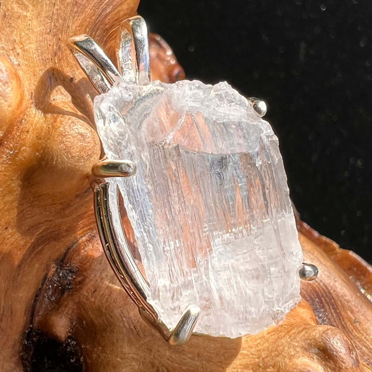 Petalite Necklace Sterling Silver #2550-Moldavite Life