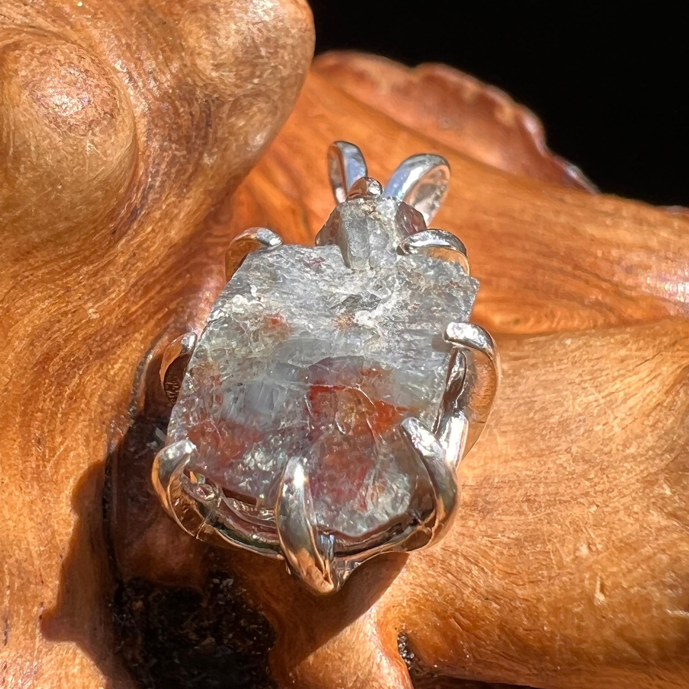 Raw Alexandrite Crystal Pendant Sterling #2899-Moldavite Life