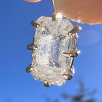 2.8 Ct. Phenakite Pendant Sterling Silver Faceted Gem #7944-Moldavite Life