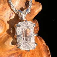 2.8 Ct. Phenakite Pendant Sterling Silver Faceted Gem #7944-Moldavite Life