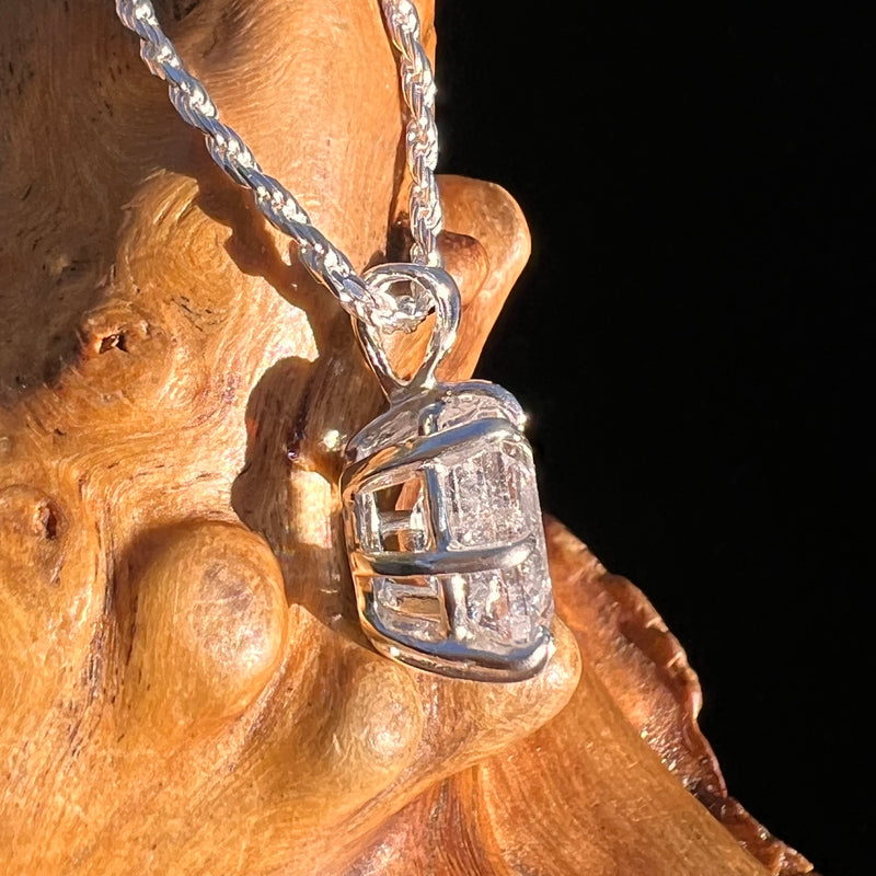 2.9 Ct. Phenakite Pendant Sterling Silver Faceted Gem #7945-Moldavite Life