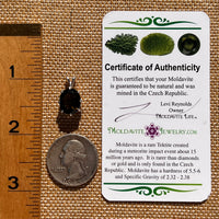3.5 Ct. Moldavite Gem Pendant Sterling Silver #7865-Moldavite Life