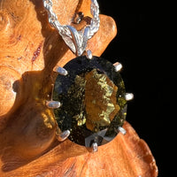 4.2 Ct. Moldavite Gem Pendant Sterling Silver #7866-Moldavite Life