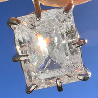 6.3 Ct. Phenakite Pendant Sterling Silver Faceted Gem #7948-Moldavite Life