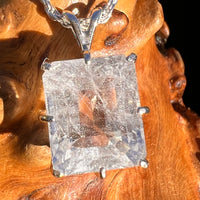 8.6 Ct. Phenakite Pendant Sterling Silver Faceted Gem #7949-Moldavite Life