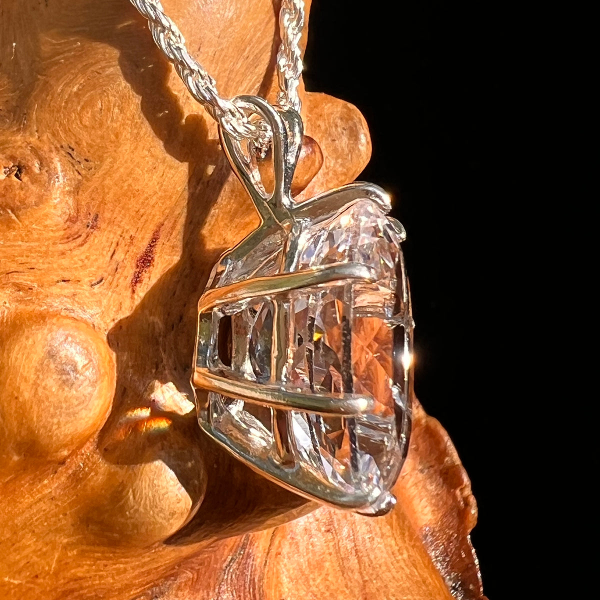 9 ct Danburite Pendant Sterling Silver #8820-Moldavite Life