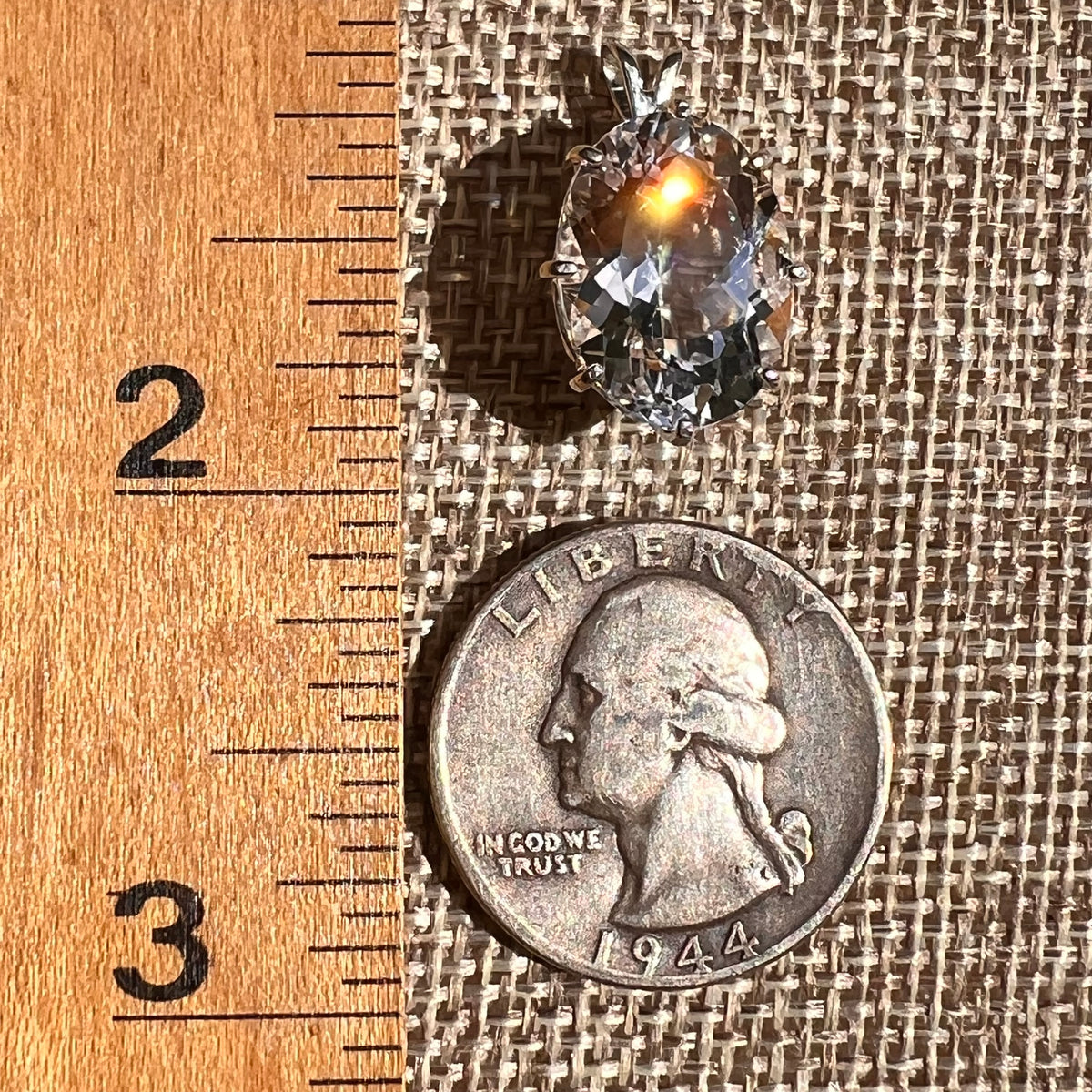 9 ct Danburite Pendant Sterling Silver #8820-Moldavite Life
