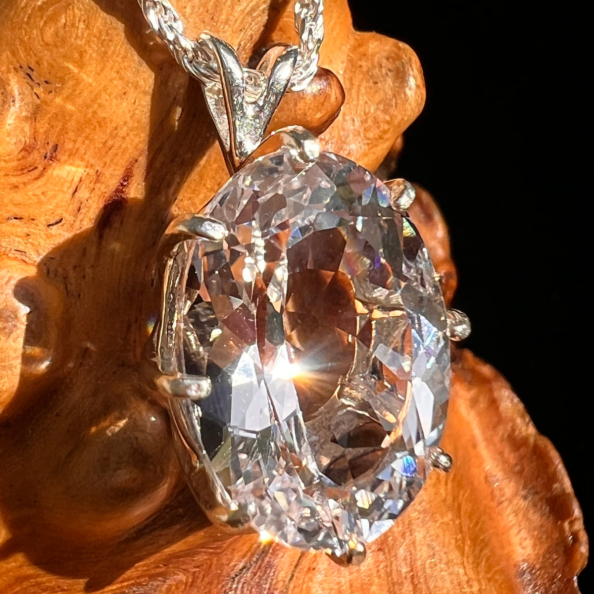 9 ct Danburite Pendant Sterling Silver #8820-Moldavite Life