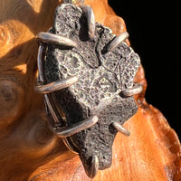 Agoudal Meteorite Pendant Sterling Silver #7418-Moldavite Life
