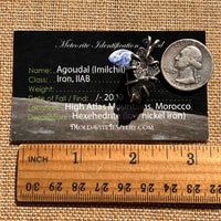 Agoudal Meteorite Pendant Sterling Silver #7418-Moldavite Life