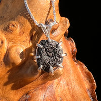 Agoudal Meteorite Pendant Sterling Silver #7421-Moldavite Life