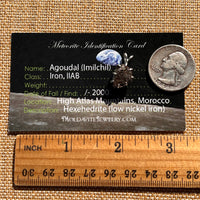 Agoudal Meteorite Pendant Sterling Silver #7423-Moldavite Life