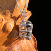 Agoudal Meteorite Pendant Sterling Silver #7424-Moldavite Life
