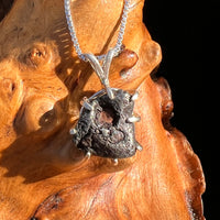 Agoudal Meteorite Pendant Sterling Silver #7427-Moldavite Life