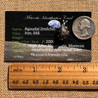 Agoudal Meteorite Pendant Sterling Silver #7429-Moldavite Life