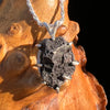 Agoudal Meteorite Pendant Sterling Silver #7433-Moldavite Life