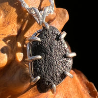 Agoudal Meteorite Pendant Sterling Silver #7434-Moldavite Life