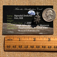 Agoudal Meteorite Pendant Sterling Silver #7434-Moldavite Life