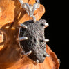 Agoudal Meteorite Pendant Sterling Silver #7435-Moldavite Life