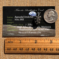 Agoudal Meteorite Pendant Sterling Silver #7435-Moldavite Life
