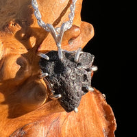 Agoudal Meteorite Pendant Sterling Silver #7436-Moldavite Life