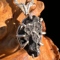 Agoudal Meteorite Pendant Sterling Silver #7438-Moldavite Life