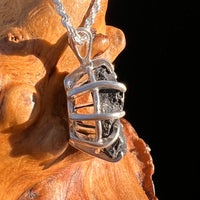 Agoudal Meteorite Pendant Sterling Silver #7438-Moldavite Life