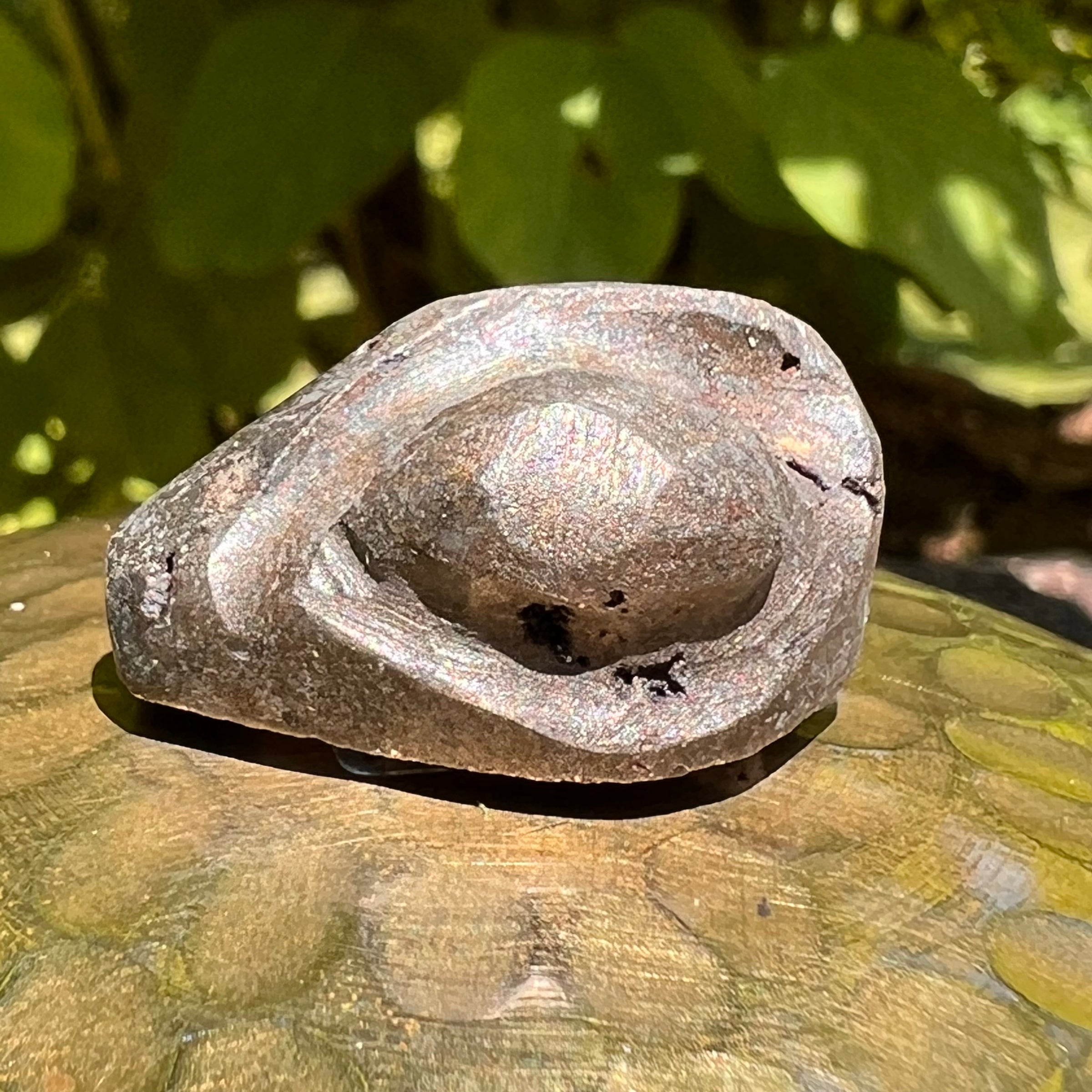 Alien Crystal Carving - Alienite® Cabochon #43-Moldavite Life