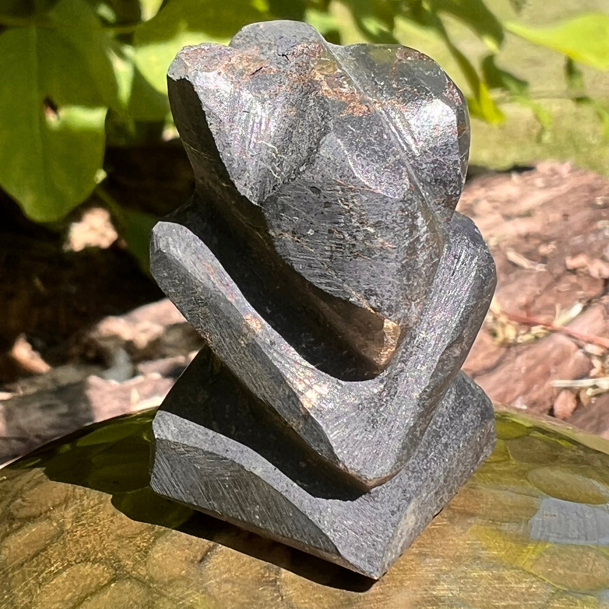 Alien Crystal Carving - Alienite® Star Being #14-Moldavite Life