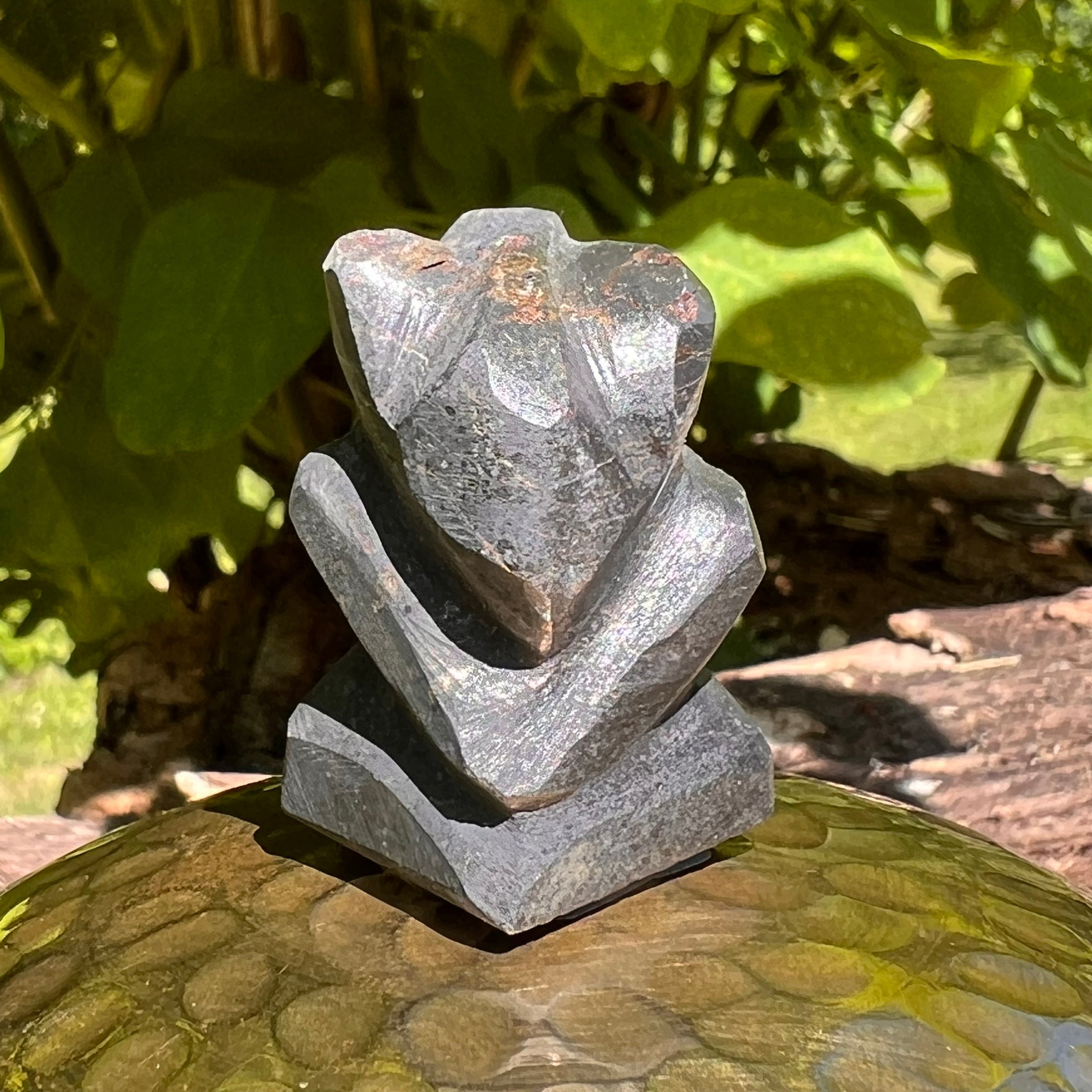 Alien Crystal Carving - Alienite® Star Being #14-Moldavite Life