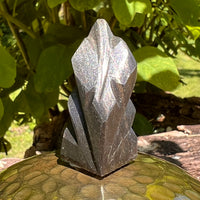 Alien Crystal Carving - Alienite® Star Being #17-Moldavite Life