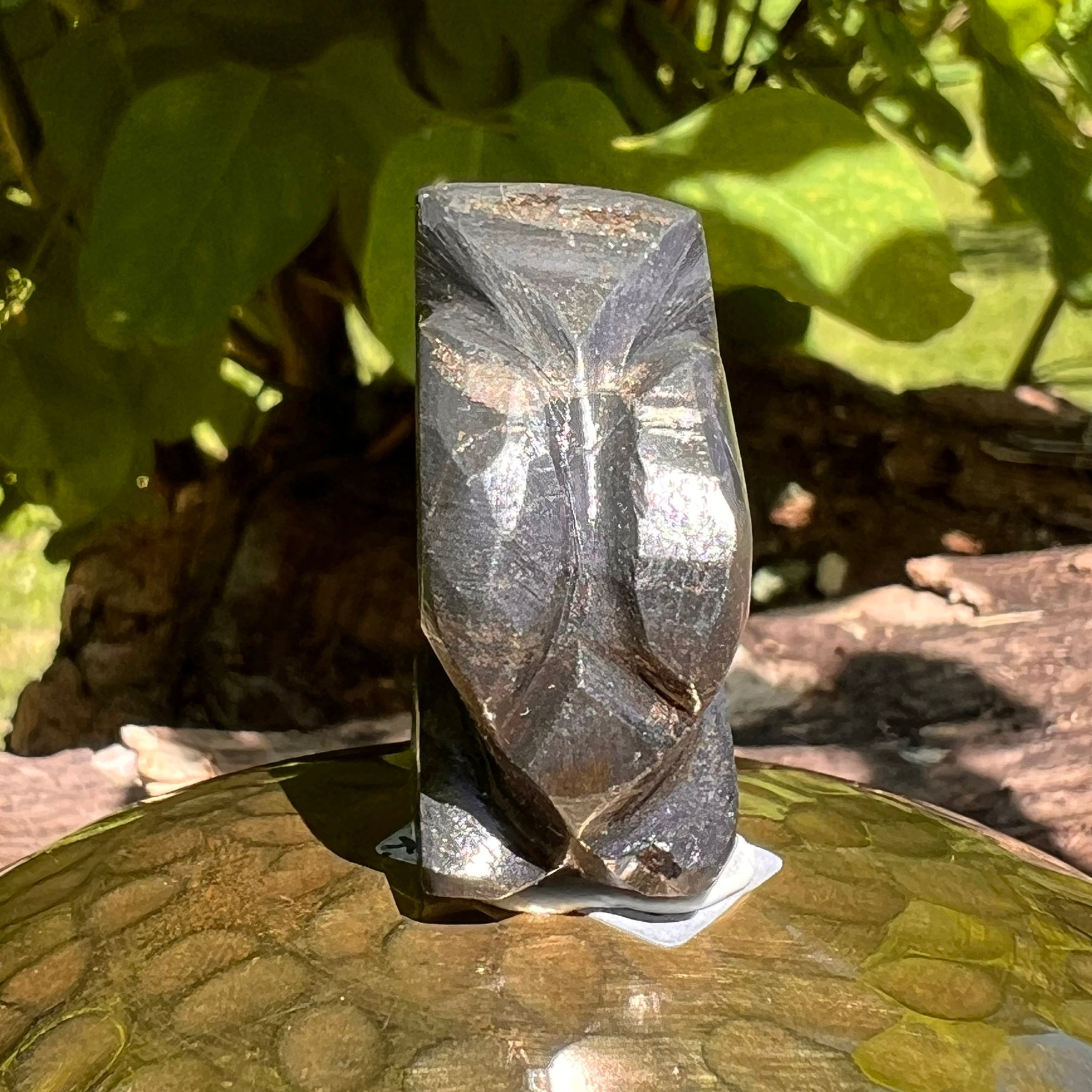 Alien Crystal Carving - Alienite® Star Being #19-Moldavite Life