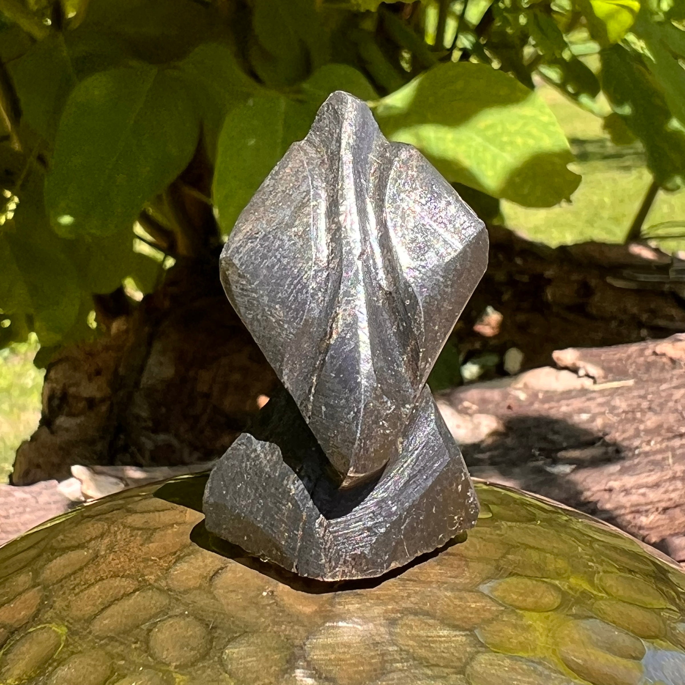Alien Crystal Carving - Alienite® Star Being #20-Moldavite Life