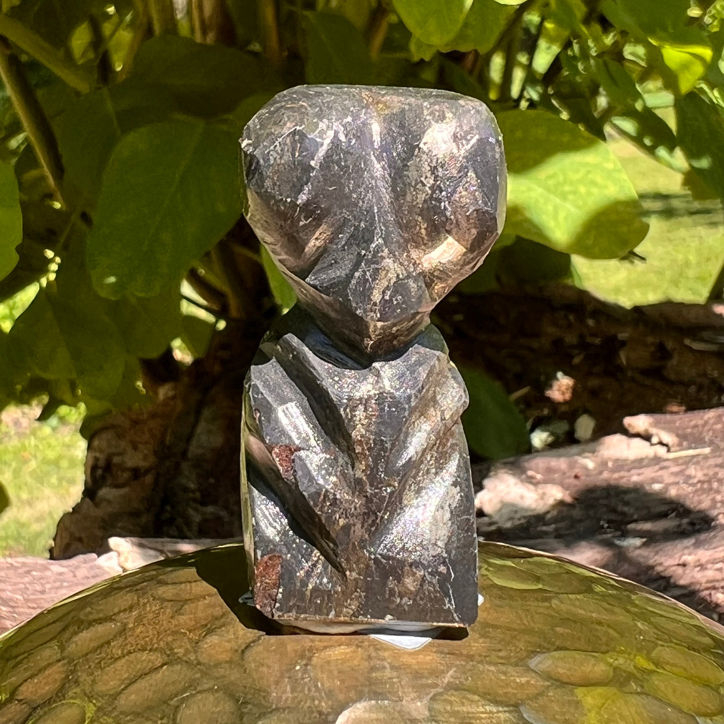 Alien Crystal Carving - Alienite® Star Being #21-Moldavite Life