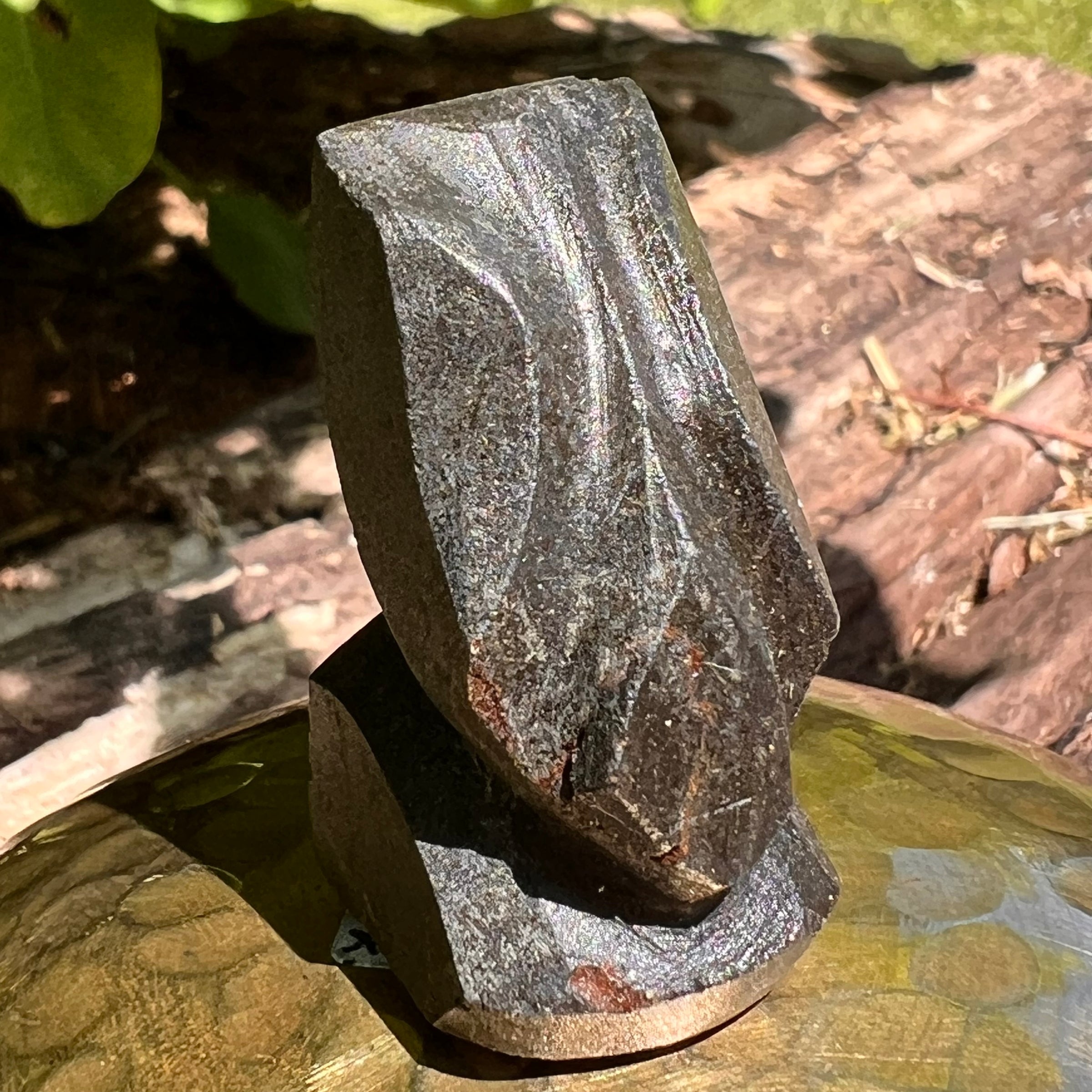 Alien Crystal Carving - Alienite® Star Being #23-Moldavite Life