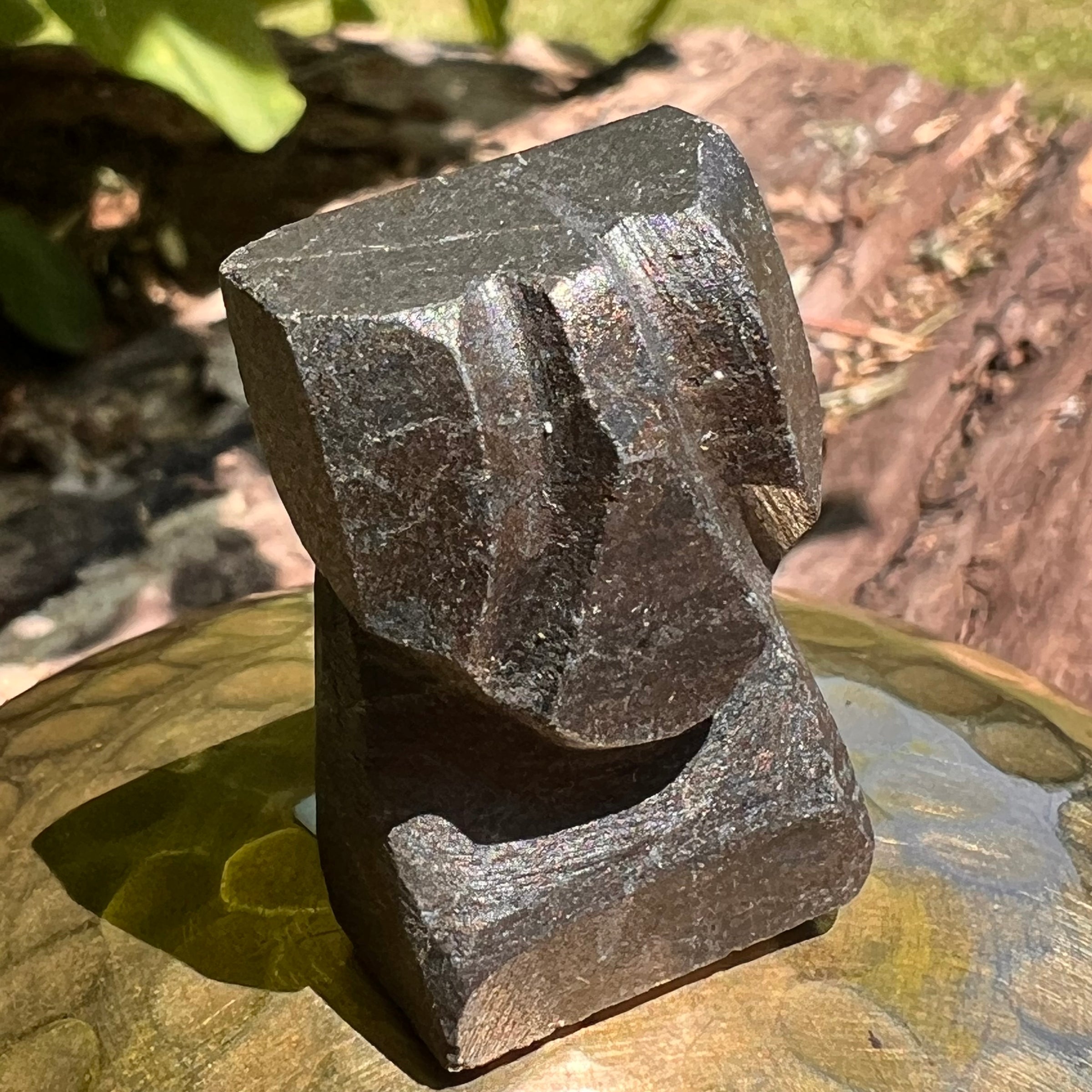 Alien Crystal Carving - Alienite® Star Being #32-Moldavite Life