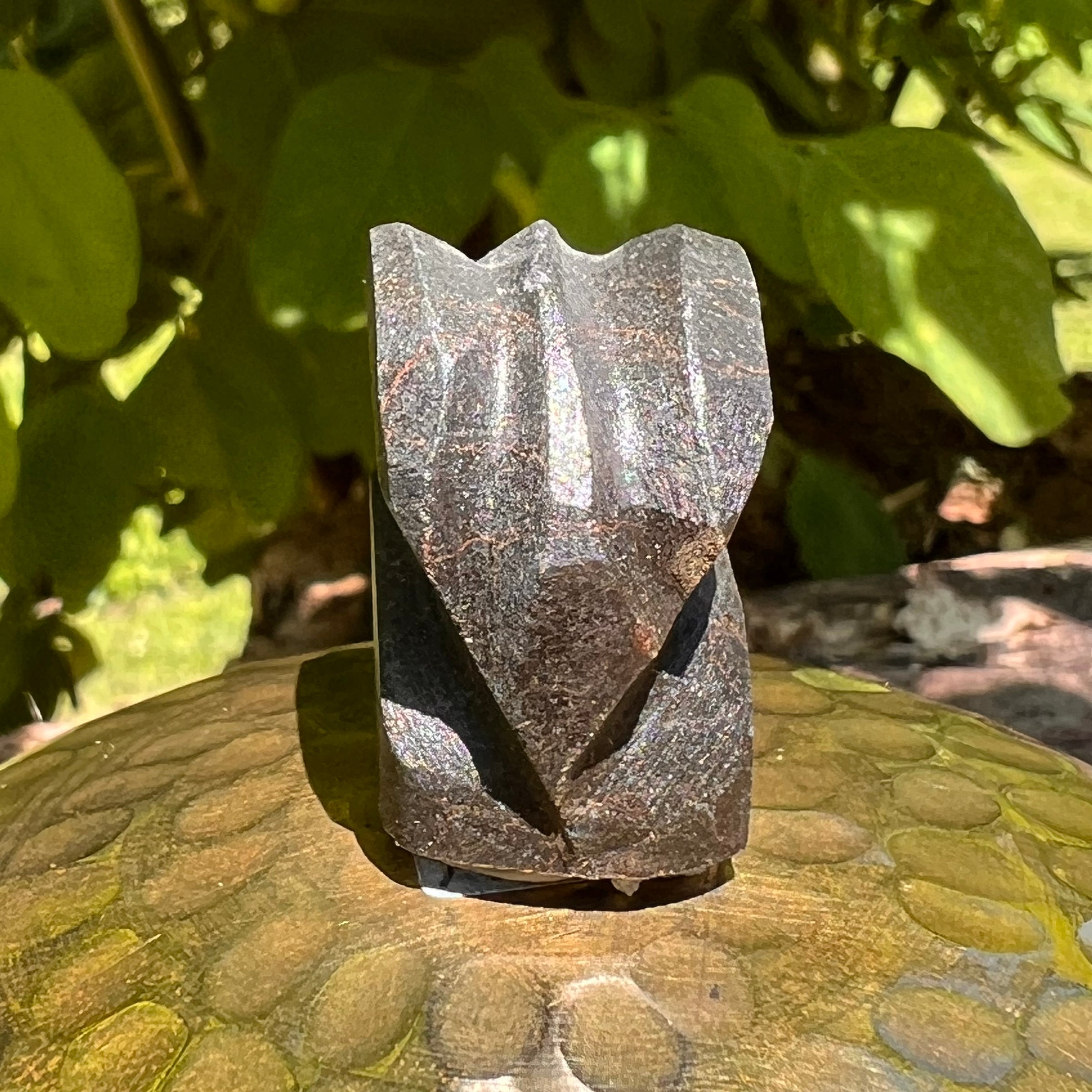Alien Crystal Carving - Alienite® Star Being #34-Moldavite Life