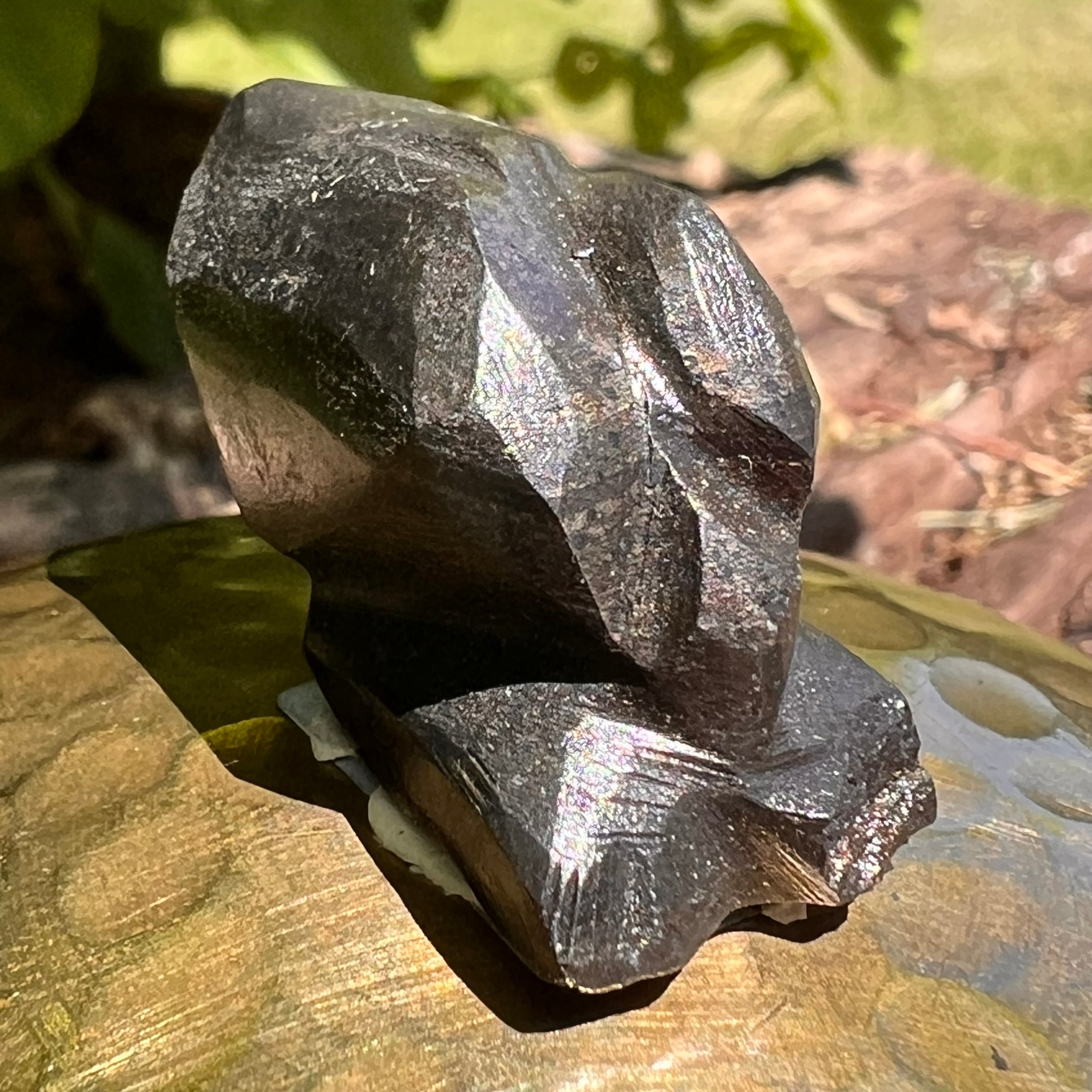 Alien Crystal Carving - Alienite® Star Being #35-Moldavite Life