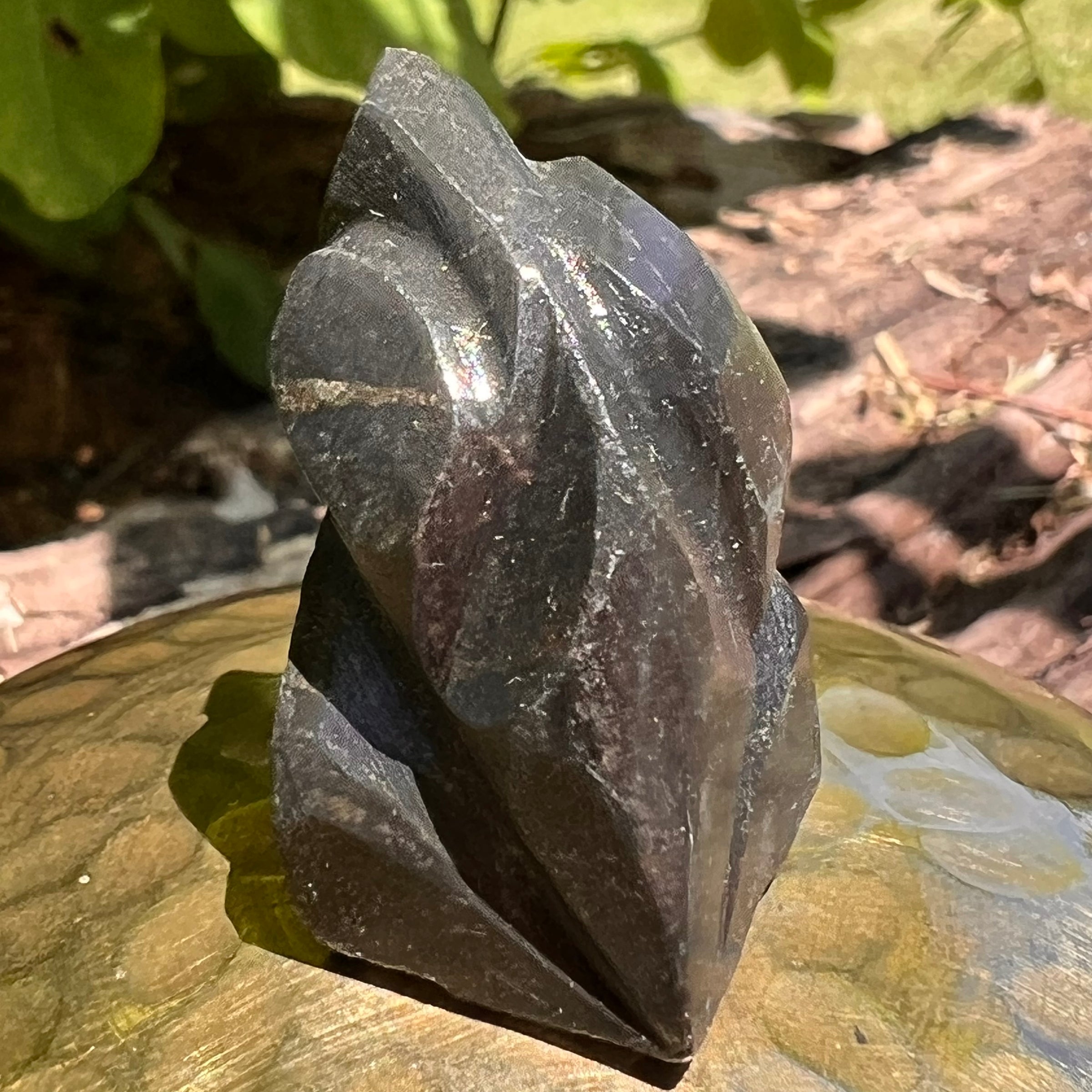 Alien Crystal Carving - Alienite® Star Being #41-Moldavite Life