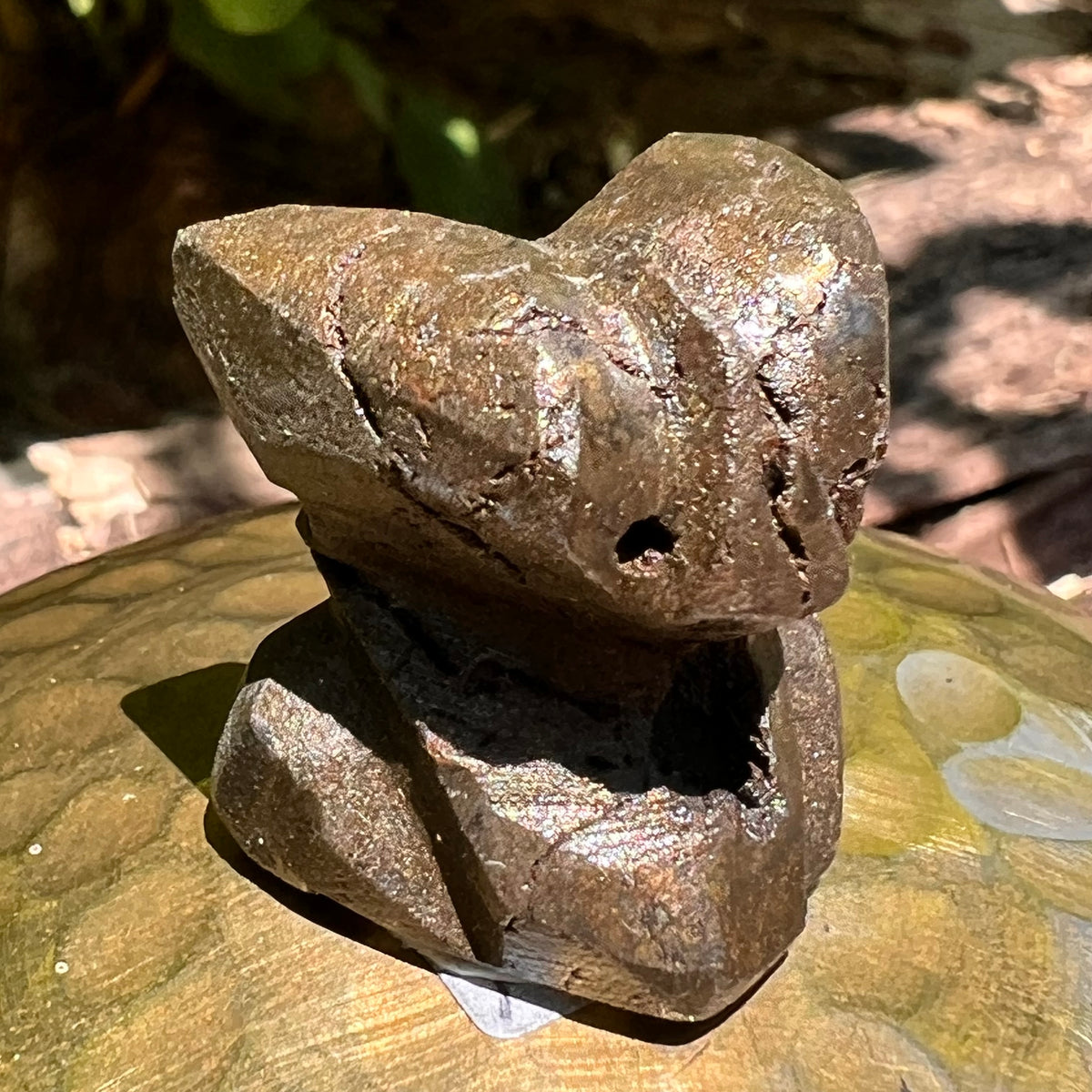 Alien Crystal Carving - Alienite® Star Being #45-Moldavite Life
