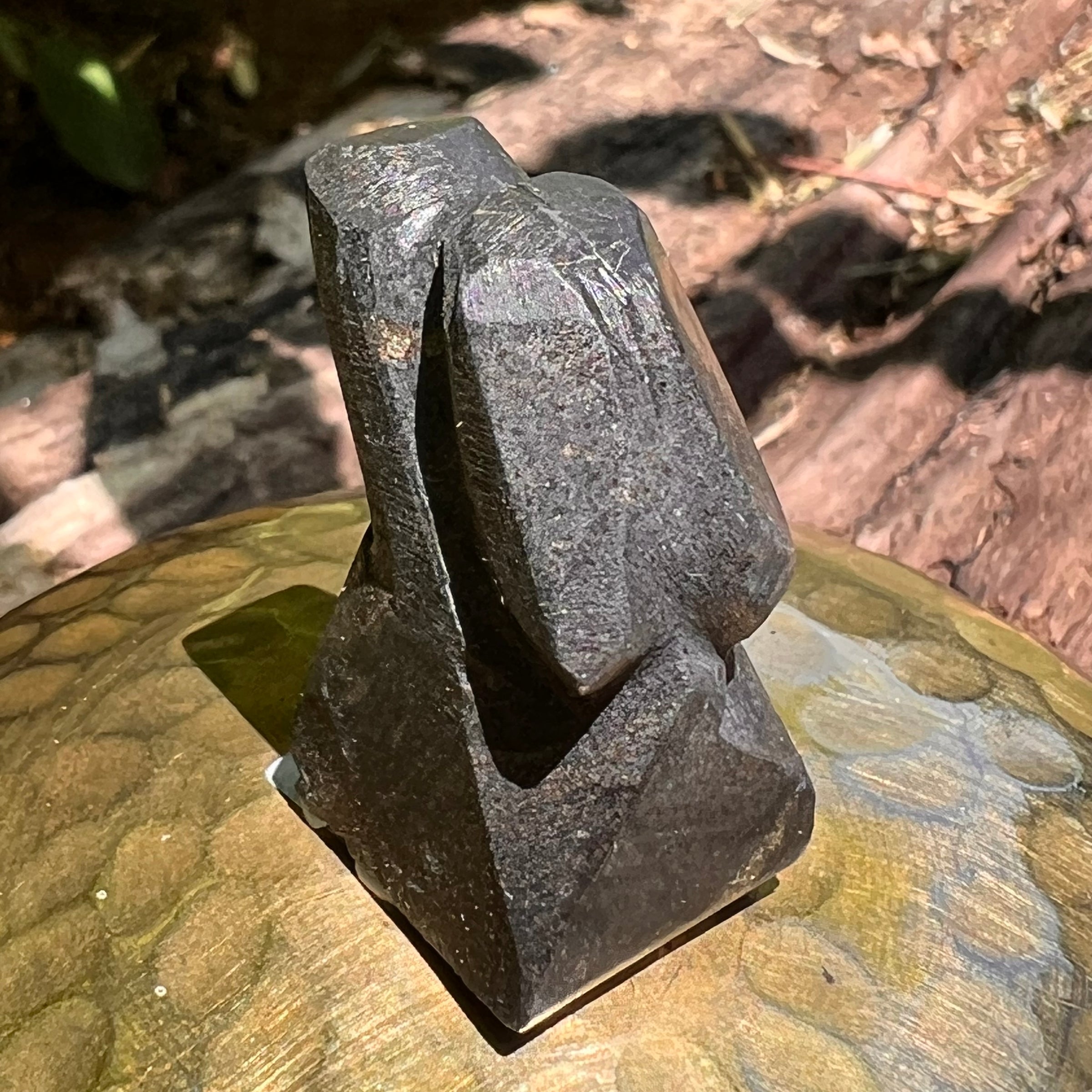Alien Crystal Carving - Alienite® Star Being #46-Moldavite Life