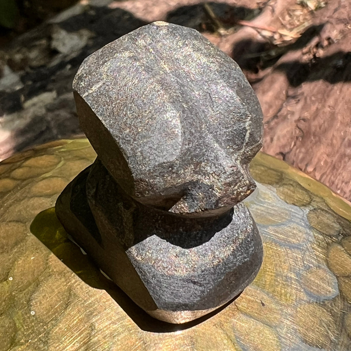 Alien Crystal Carving - Alienite® Star Being #47-Moldavite Life