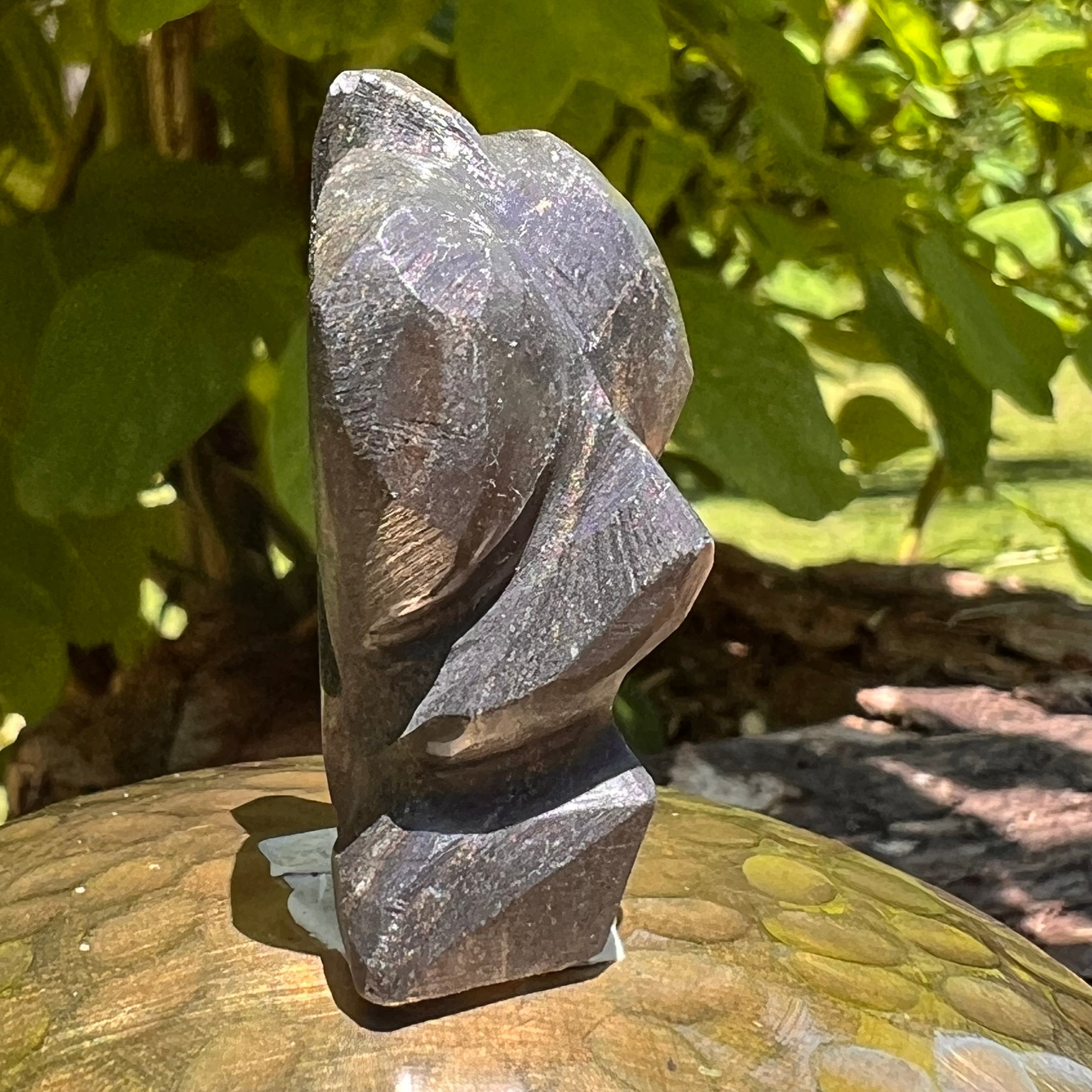 Alien Crystal Carving - Alienite® Star Being #52-Moldavite Life